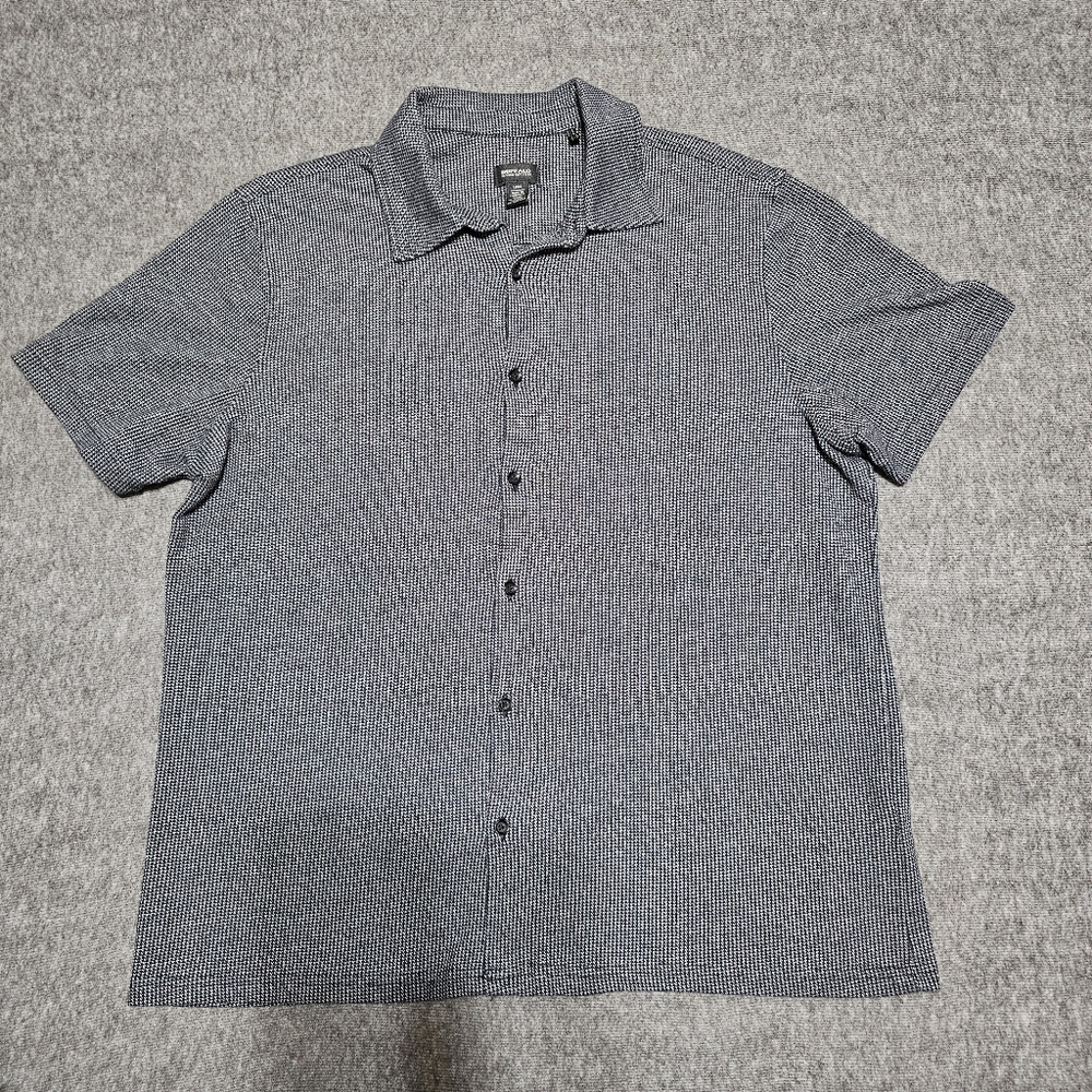 Buffalo David Bitton Men’s Large Short Sleeve Knit Button Down Shirt